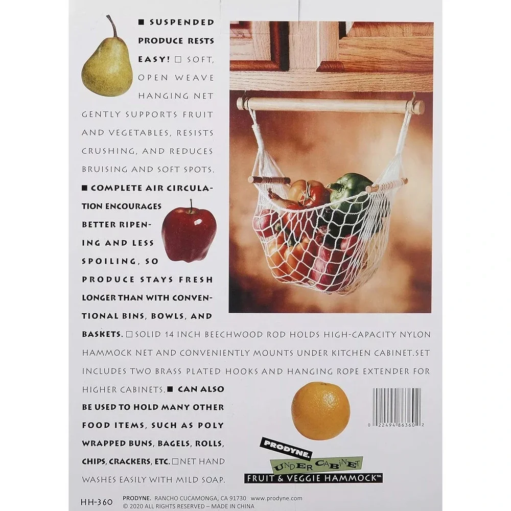 Prodyne Under Cabinet Veggie Hammock, One Size, Brown